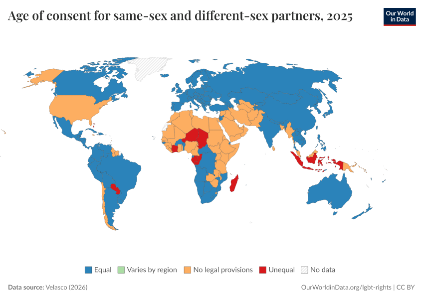 A thumbnail of the "Age of consent for same-sex and different-sex partners" chart