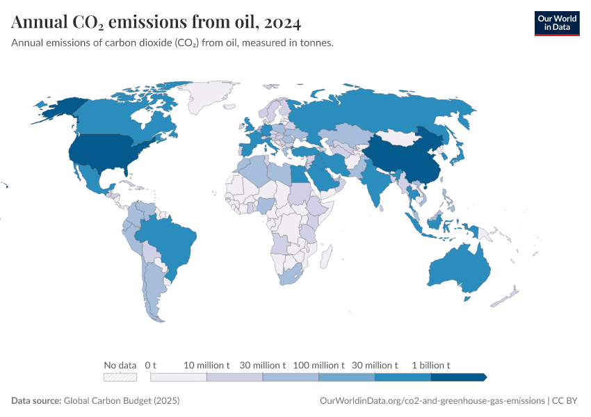 A thumbnail of the "Annual CO₂ emissions from oil" chart