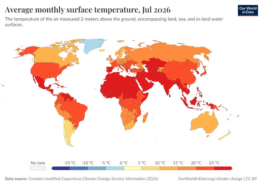 A thumbnail of the "Average monthly surface temperature" chart