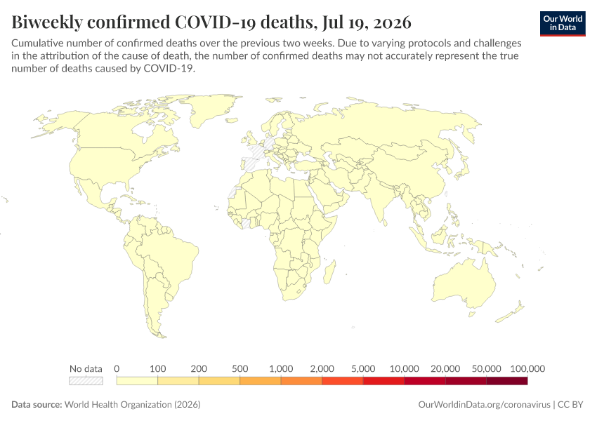 A thumbnail of the "Biweekly confirmed COVID-19 deaths" chart