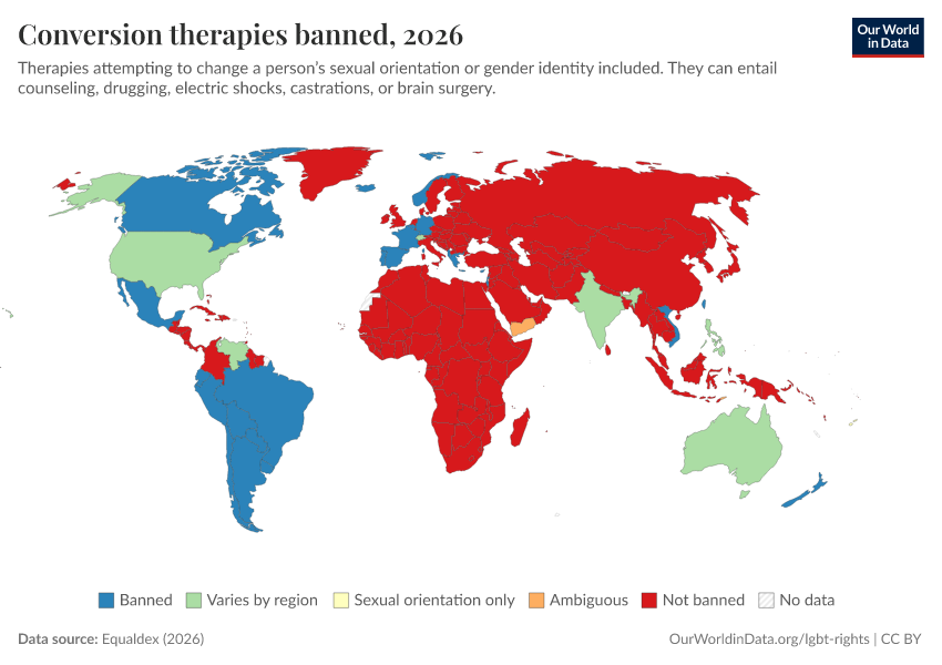 A thumbnail of the "Conversion therapies banned" chart