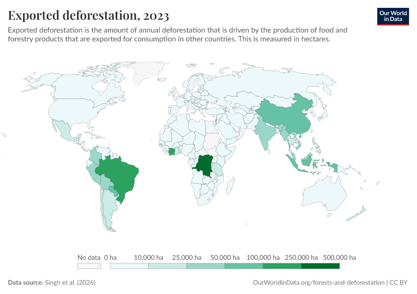 A thumbnail of the "Exported deforestation" chart