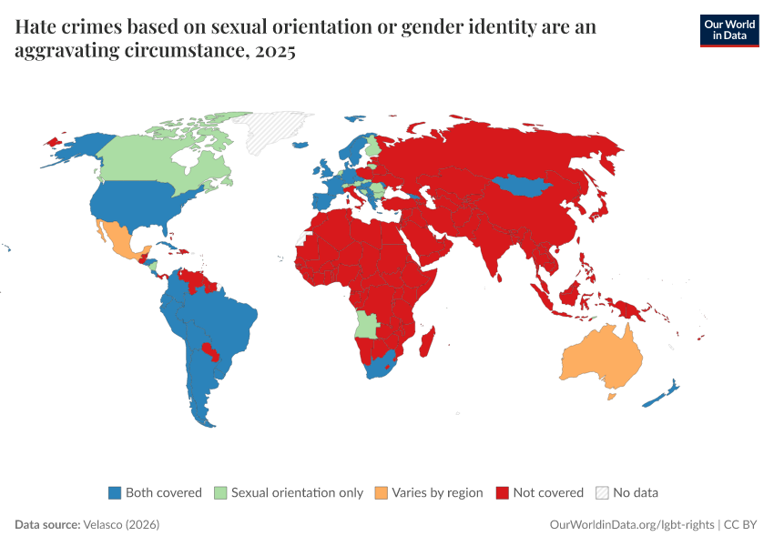 A thumbnail of the "Hate crimes based on sexual orientation or gender identity are an aggravating circumstance" chart