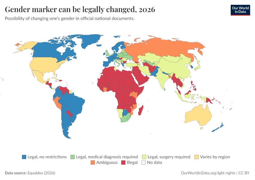 A thumbnail of the "Gender marker can be legally changed" chart