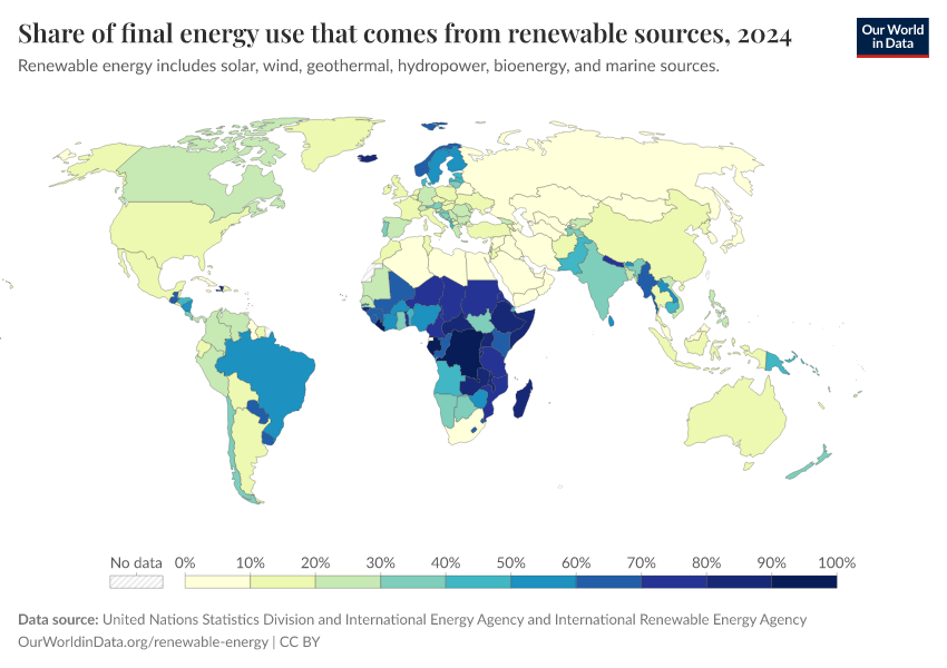 A thumbnail of the "Share of final energy use that comes from renewable sources" chart